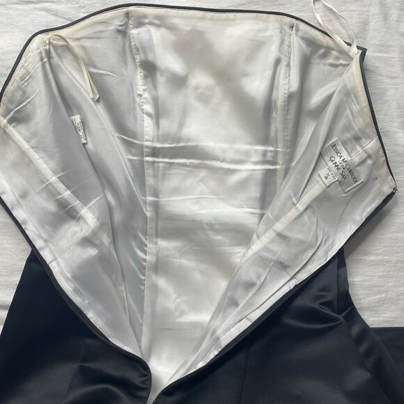 Vintage Jessica McClintock Gunne Sax Strapless Formal Gown Sz 7/8 Prom Evening - Picture 5 of 11
